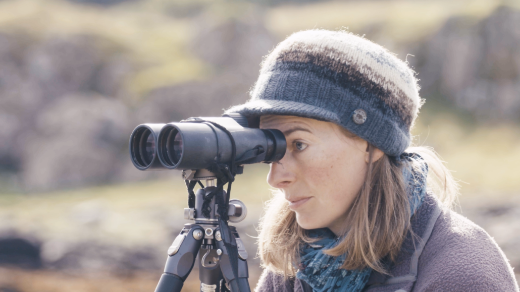 Liz Myhill, wildlife artist with the Wild Island Film School on the Isle of Mull.